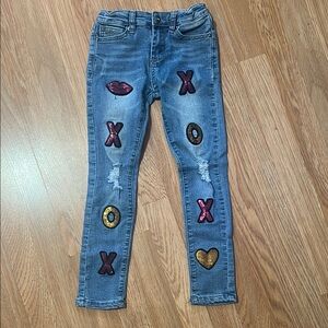 Stylish Girl’s Embroidered Jeans